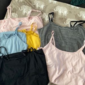 6 Nursing Tanks maternity motherhood medium bf